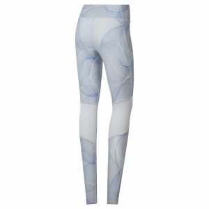 Legginsy Damskie Reebok Running Szare PL 89QABDY